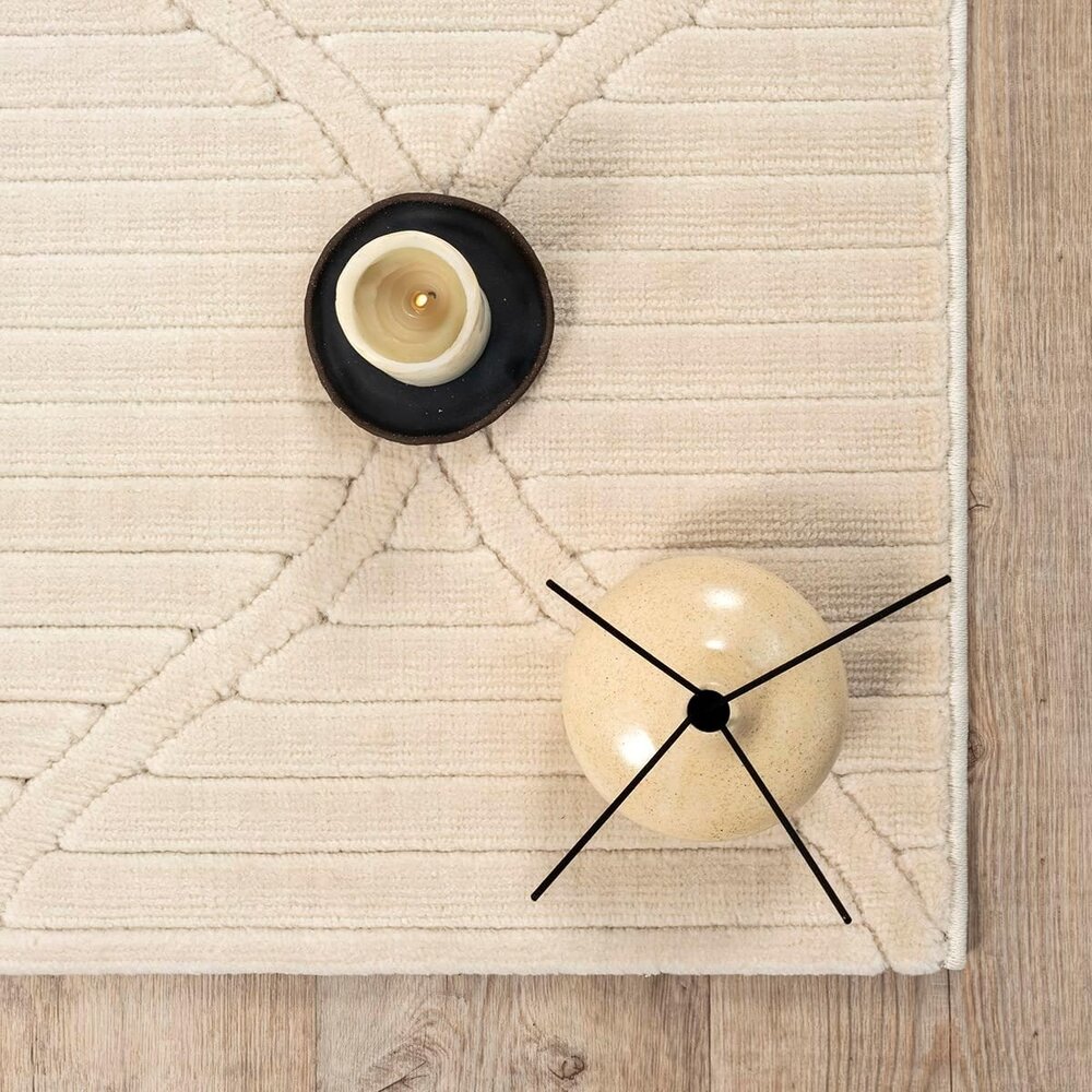 Laagpolig Vloerkleed Delia - Barok design - beige Laagpolig Vloerkleed Delia - Barok design - beige