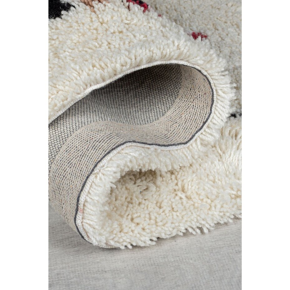 Hoogpolig vloerkleed - Berber Design Fes - 100% Wol - Shaggy - Multi Hoogpolig vloerkleed - Berber Design Fes - 100% Wol - Shaggy - Multi