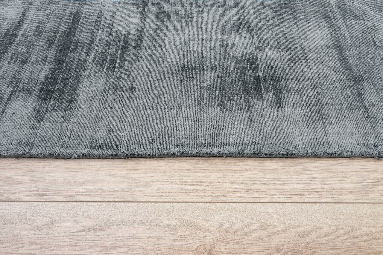 Lumbini Effen Viscose Zilver vloerkleed - Handgeweven Lumbini Effen Viscose Zilver vloerkleed - Handgeweven