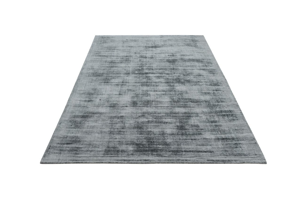 Lumbini Effen Viscose Zilver vloerkleed - Handgeweven Lumbini Effen Viscose Zilver vloerkleed - Handgeweven