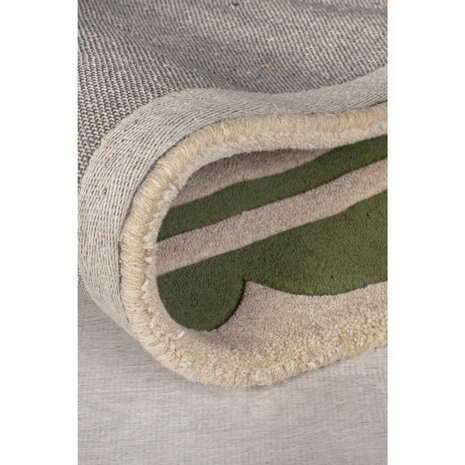 Wollen vloerkleed - Lois Groen/Beige