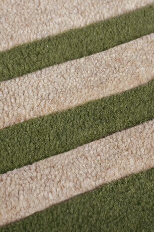Wollen loper - Lois Groen/Beige