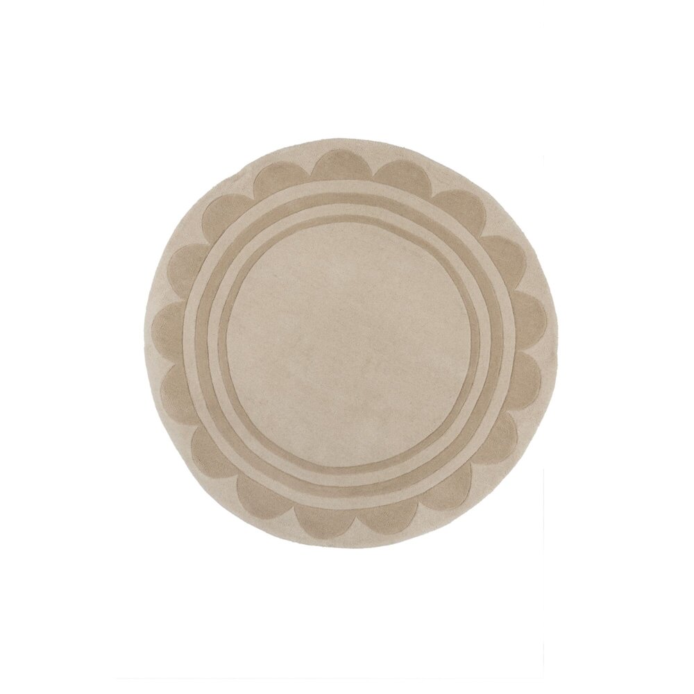Rond wollen vloerkleed - Lois Naturel/Beige Rond wollen vloerkleed - Lois Naturel/Beige
