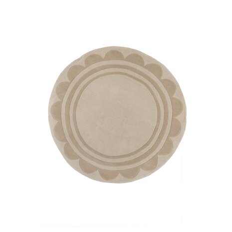 Rond wollen vloerkleed - Lois Naturel/Beige
