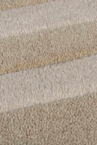 Rond wollen vloerkleed - Lois Naturel/Beige