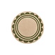 Rond wollen vloerkleed - Lois Groen/Beige Rond wollen vloerkleed - Lois Groen/Beige