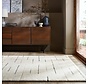 Laagpolig vloerkleed Dottie - Linear- Wol - Zwart / Wit