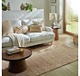 Laagpolig vloerkleed Drew Braid Kader - Handgeweven - Naturel