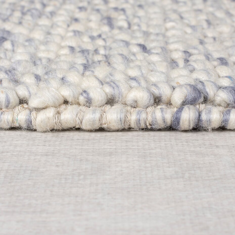 Loper - Minerals Uni vloerkleed - Laagpolig - Wol - Bolletjes Modern - Blauw Loper - Minerals Uni vloerkleed - Laagpolig - Wol - Bolletjes Modern - Blauw