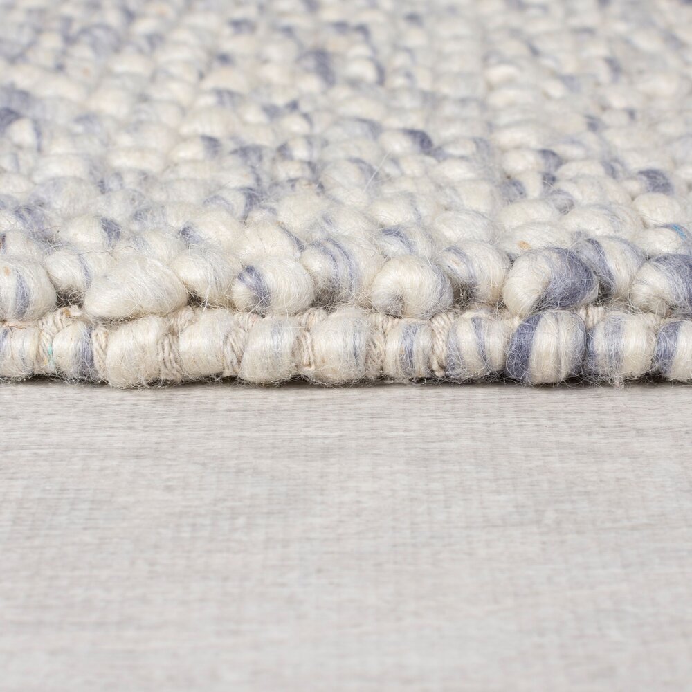 Loper - Minerals Uni vloerkleed - Laagpolig - Wol - Bolletjes Modern - Blauw Loper - Minerals Uni vloerkleed - Laagpolig - Wol - Bolletjes Modern - Blauw