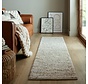Loper - Minerals Uni vloerkleed - Laagpolig - Wol - Bolletjes Modern - Zwart / Wit
