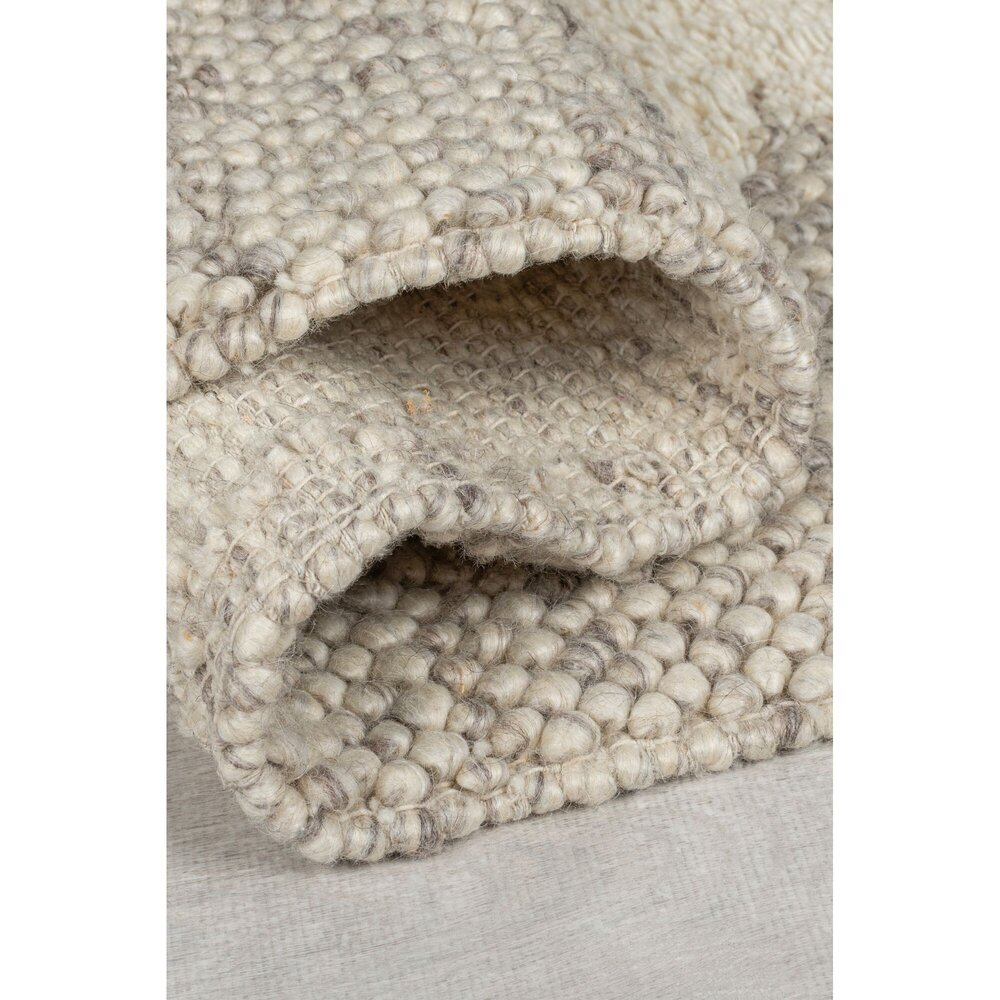 Minerals Uni vloerkleed - Laagpolig - Wol - Bolletjes Kader Modern - Naturel / Creme Minerals Uni vloerkleed - Laagpolig - Wol - Bolletjes Kader Modern - Naturel / Creme