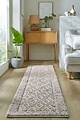 Loper - Minerals Diamond vloerkleed - Laagpolig - Wol - Bolletjes Designer Modern - Grijs