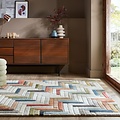 Russo vloerkleed - Laagpolig - 100% Wol - Geo Modern - Multi