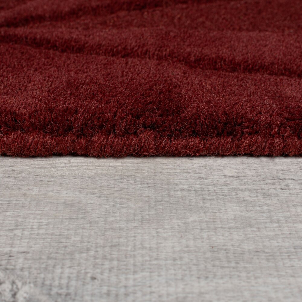 Wollen vloerkleed - Shard Geo Rood Wollen vloerkleed - Shard Geo Rood