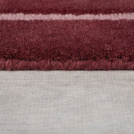 Abstract vloerkleed - Split Omre Rood