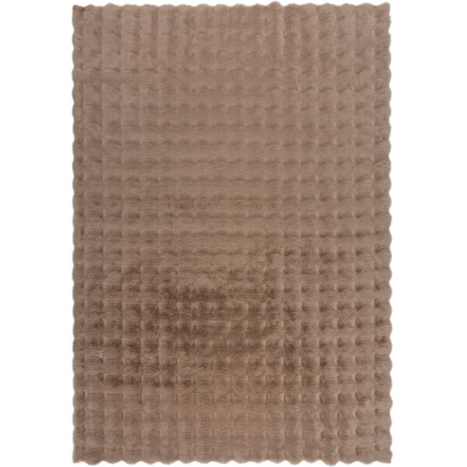 Hoogpolig Vloerkleed - Waffle - Taupe Hoogpolig Vloerkleed - Waffle - Taupe