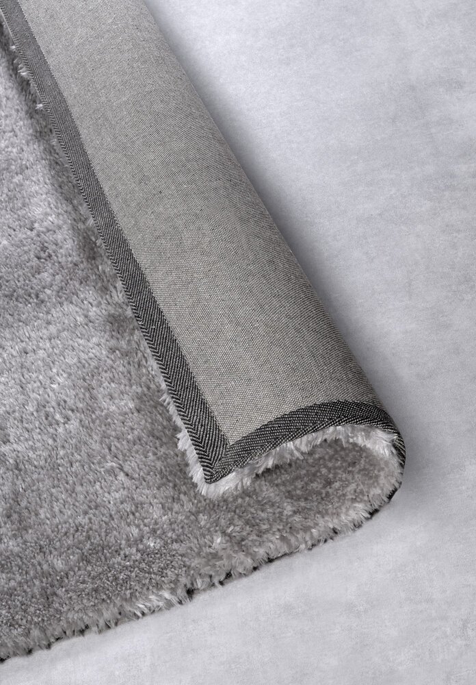 Hoogpolig vloerkleed - Olaf Shaggy Zilver