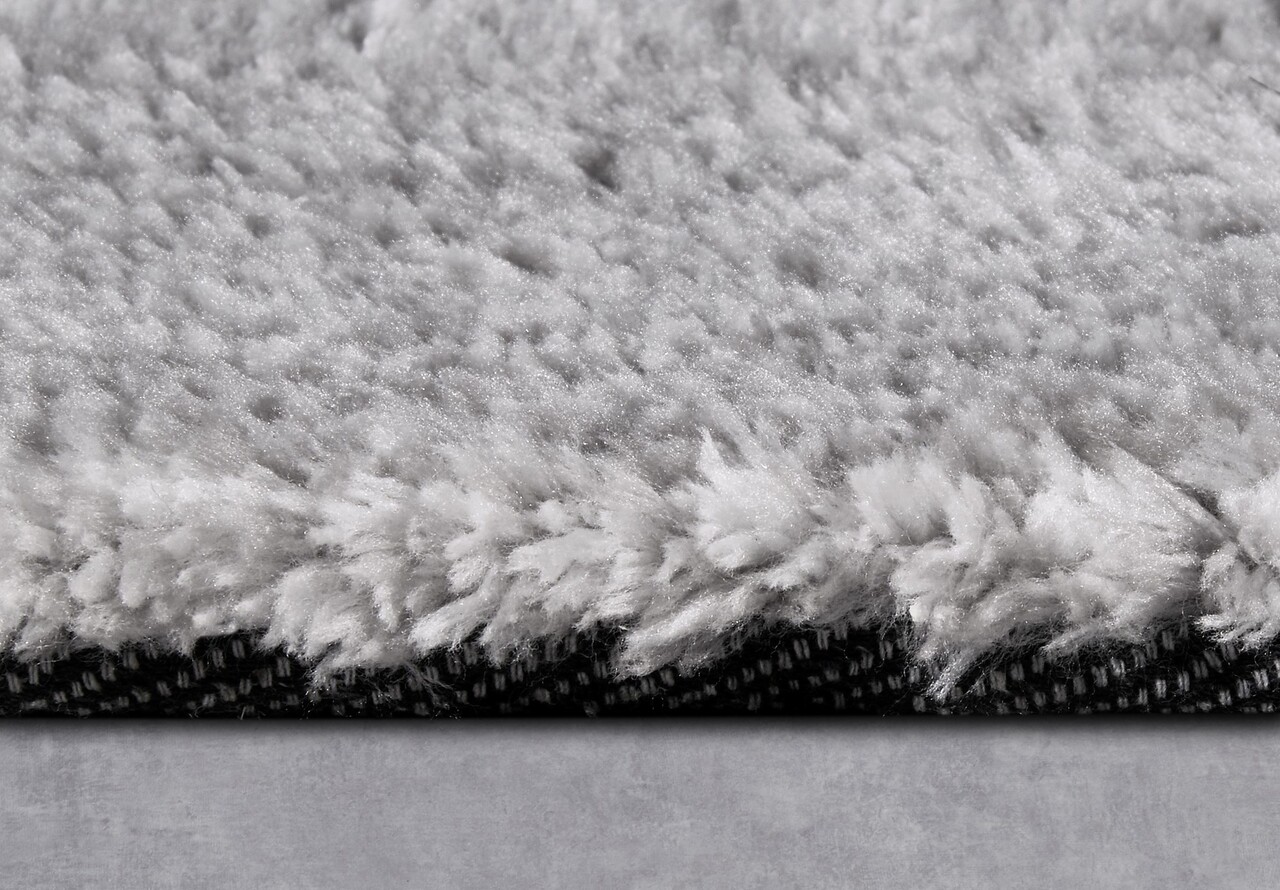 Hoogpolig vloerkleed - Olaf Shaggy Zilver