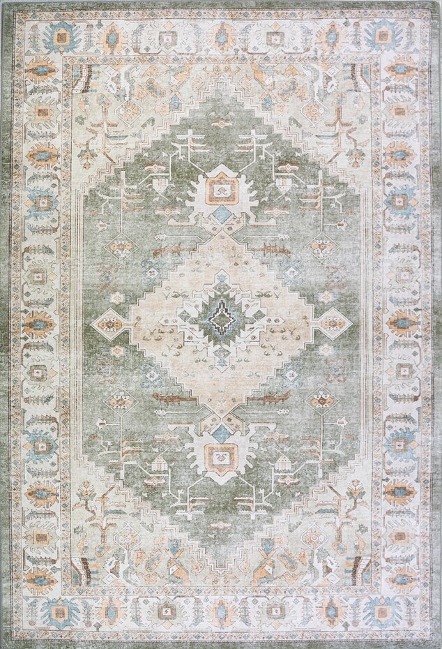 Vintage vloerkleed - Burano Groen/Terra Vintage vloerkleed - Burano Groen/Terra