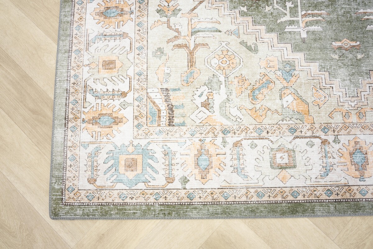 Vintage vloerkleed - Burano Groen/Terra Vintage vloerkleed - Burano Groen/Terra