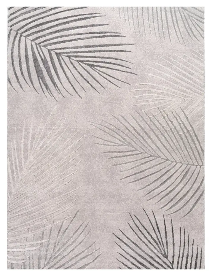 Modern vloerkleed – Evora Leaves Grijs Modern vloerkleed – Evora Leaves Grijs