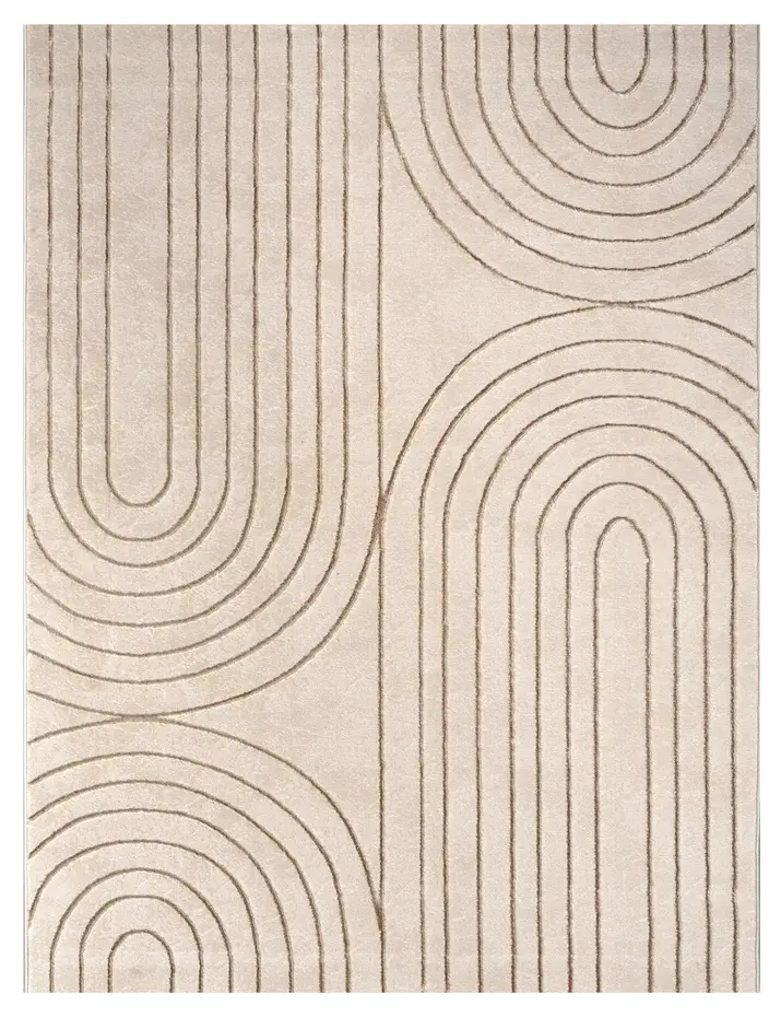 Japandi vloerkleed – Evora Crème/Beige