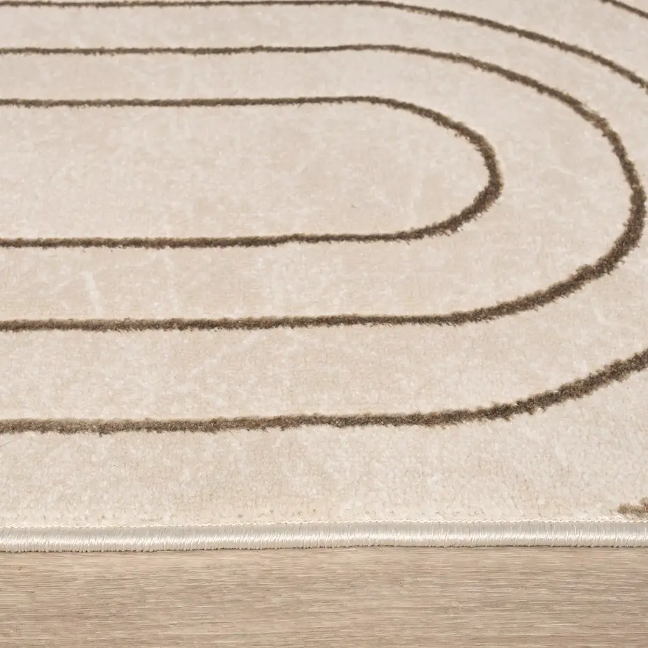 Japandi vloerkleed – Evora Crème/Beige