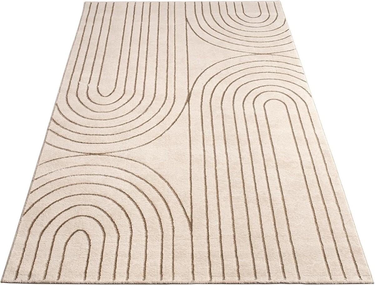 Japandi vloerkleed – Evora Crème/Beige