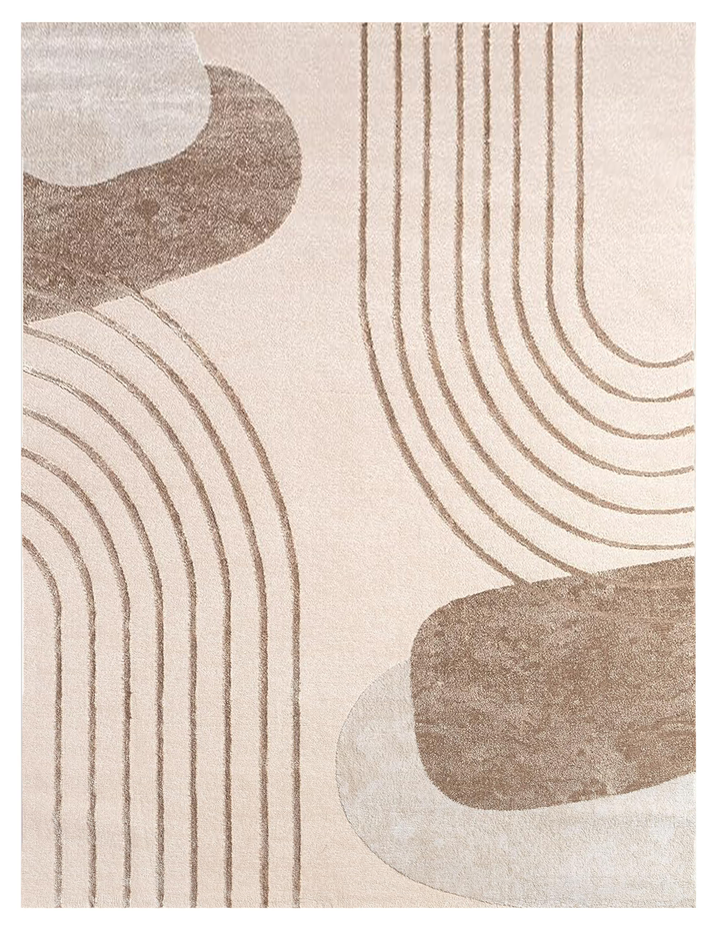 Japandi vloerkleed – Evora Beige/Crème