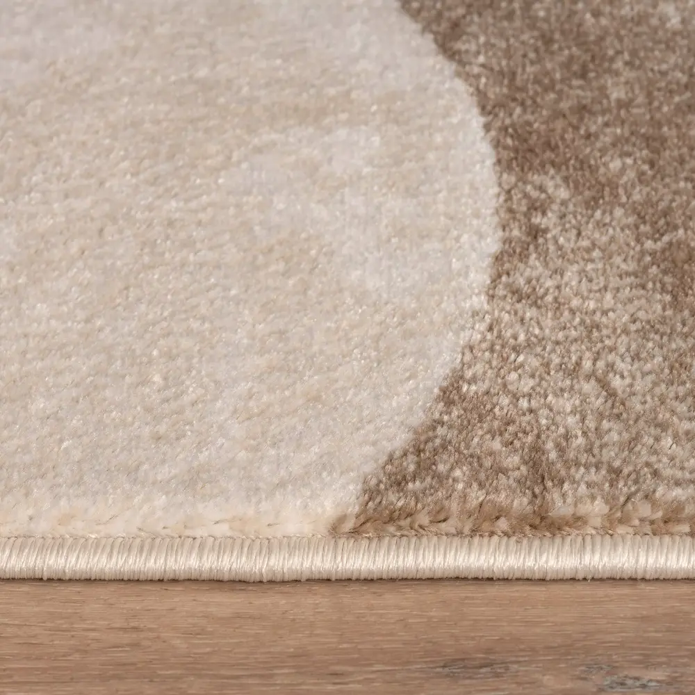 Japandi vloerkleed – Evora Beige/Crème