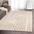 Japandi vloerkleed – Evora Crème/Beige