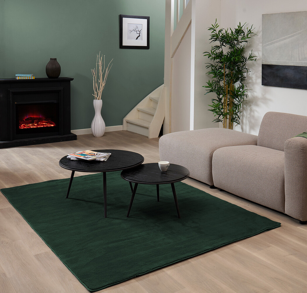 Wasbaar vloerkleed - Malaga Groen Wasbaar vloerkleed - Malaga Groen