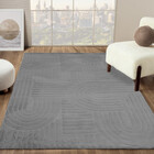 Japandi vloerkleed – Eve Grijs