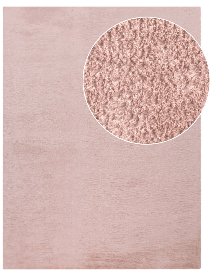 Wasbaar fluffy vloerkleed - Amalfi Roze Wasbaar fluffy vloerkleed - Amalfi Roze