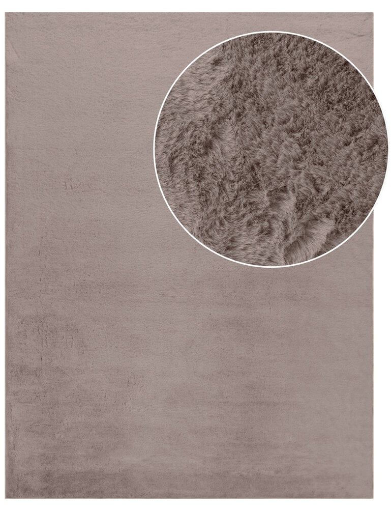 Laagpolig fluffy vloerkleed - Amalfi Taupe