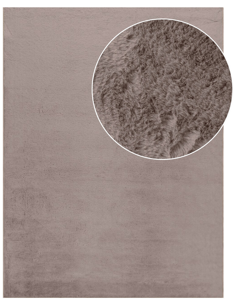 Wasbaar fluffy vloerkleed - Amalfi Taupe Wasbaar fluffy vloerkleed - Amalfi Taupe