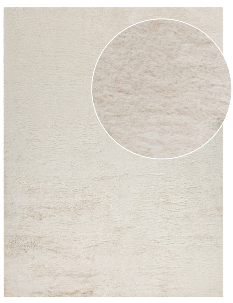Laagpolig fluffy vloerkleed - Amalfi Crème