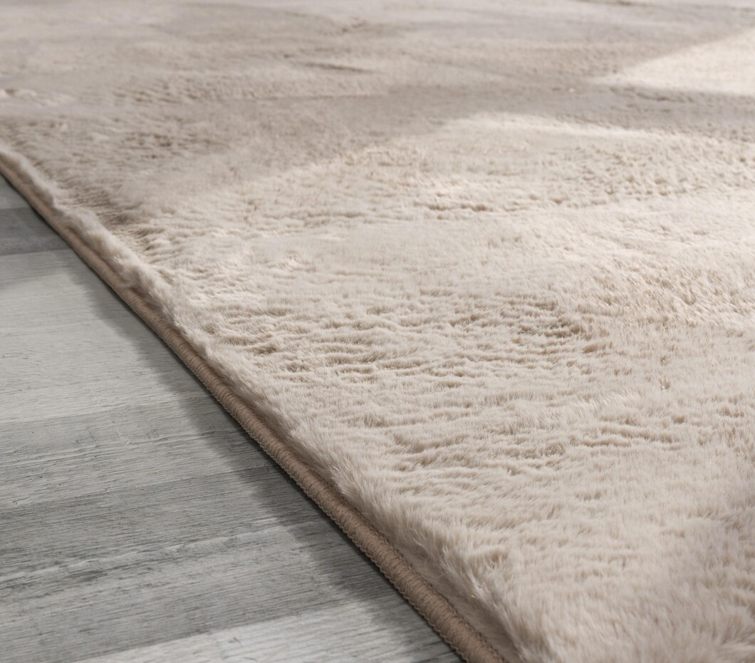 Laagpolig fluffy vloerkleed - Amalfi Beige