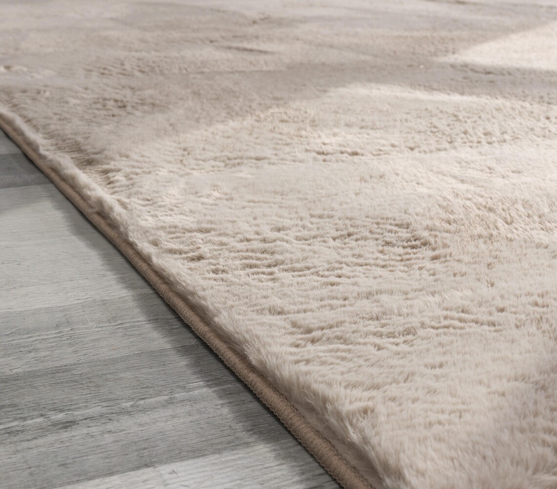 Laagpolig fluffy vloerkleed - Amalfi Beige