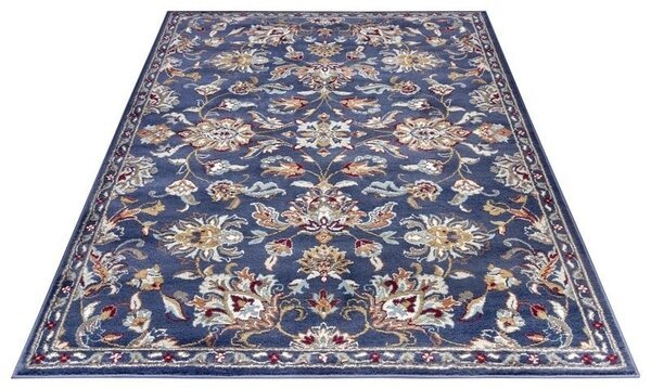 Klassiek vloerkleed - Caracci Blauw / Multi