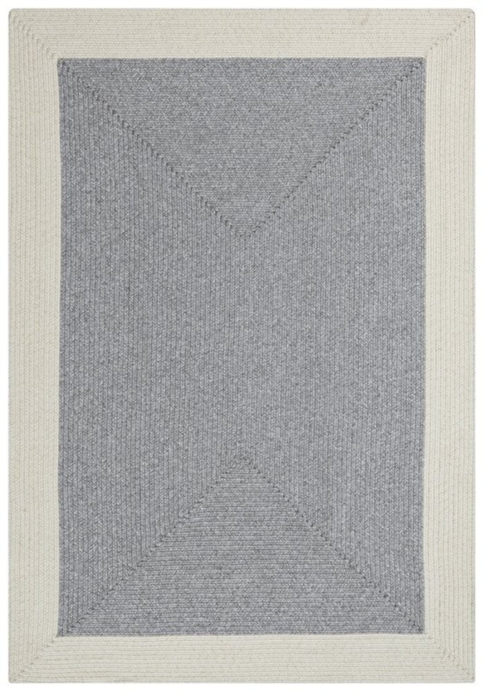 Rond Binnen- En Buitenkleed - Trenzado Grijs/Crème Rond Binnen- En Buitenkleed - Trenzado Grijs/Crème