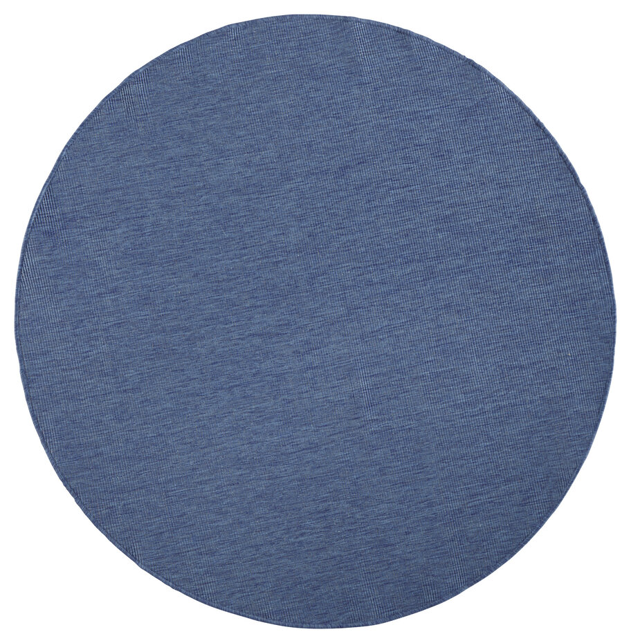 Rond Binnen & Buiten Omkeerbaar vloerkleed - Miami Blauw Rond Binnen & Buiten Omkeerbaar vloerkleed - Miami Blauw