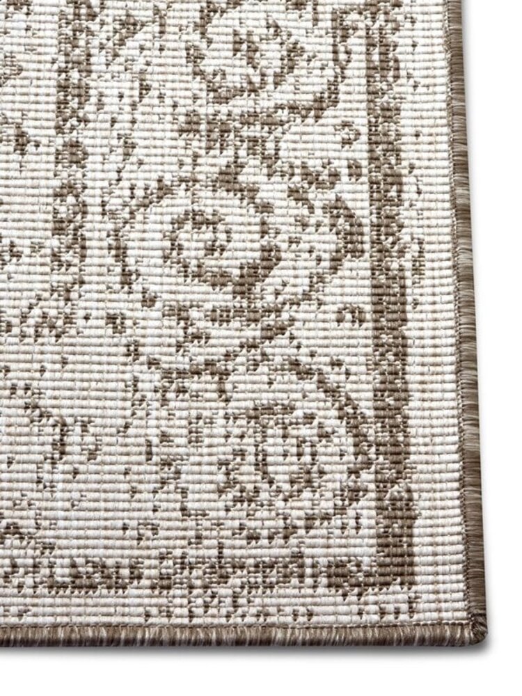 Vintage Binnen & Buitenkleed Omkeerbaar - Cebu Beige/Crème