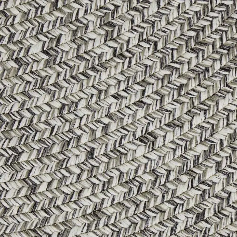 Rond Binnen- En Buitenkleed - Trenzado Grijs Gemeleerd Rond Binnen- En Buitenkleed - Trenzado Grijs Gemeleerd