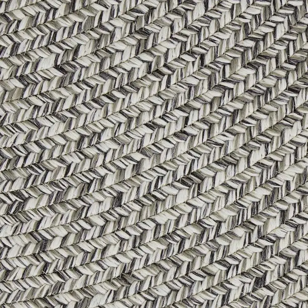 Rond Binnen- En Buitenkleed - Trenzado Grijs Gemeleerd Rond Binnen- En Buitenkleed - Trenzado Grijs Gemeleerd