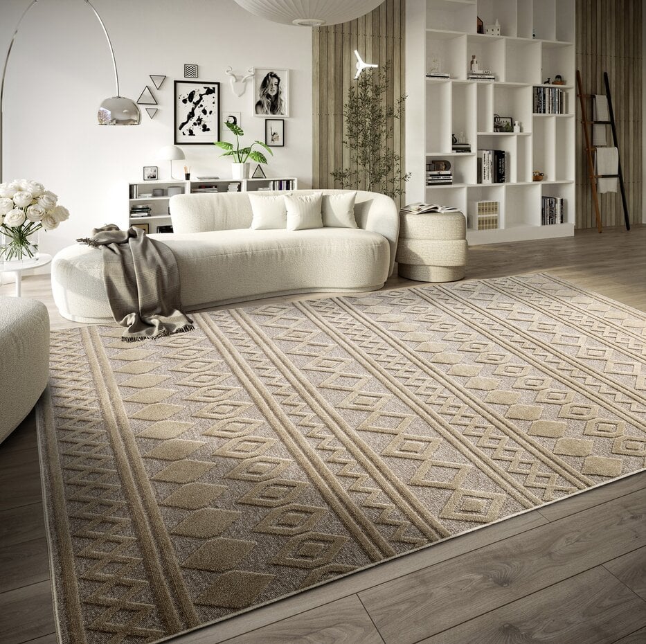 Villeroy & Boch - Laagpolig vloerkleed - Catherine Naturel - Grijs / Beige Villeroy & Boch - Laagpolig vloerkleed - Catherine Naturel - Grijs / Beige