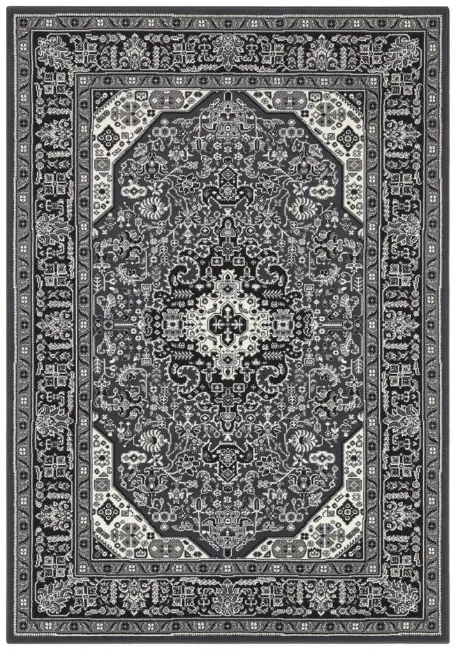 Klassiek vloerkleed - Laagpolig - Isfahan - Donkergrijs