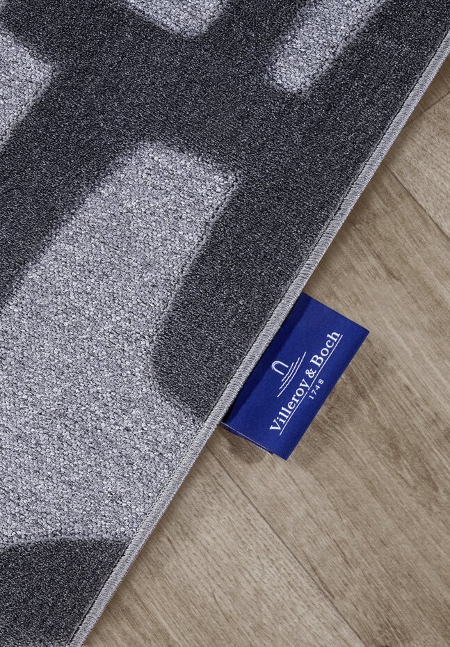 Villeroy & Boch - Laagpolig vloerkleed - Therese - Antraciet Villeroy & Boch - Laagpolig vloerkleed - Therese - Antraciet