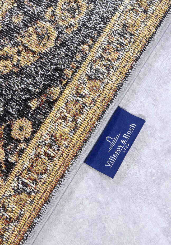 Vintage binnen- en buitenkleed - Martha Antraciet/Goud